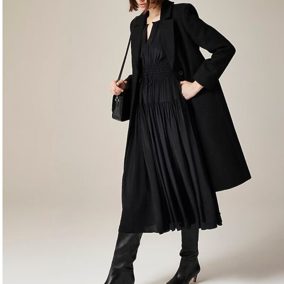 J. Crew Elena Puff Sleeve Black Dress - NWT - Picture 5 of 9